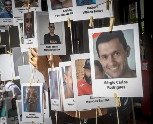 Ato na Avenida Paulista marca sete anos da tragédia de Brumadinho e cobra justiça