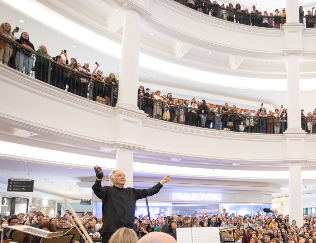 Pátio Higienópolis apresenta concerto gratuito sob regência do Maestro João Carlos Martins e Bachiana Filarmônica SESI-SP