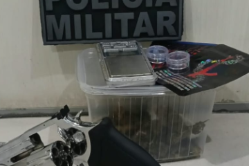 POLÍCIA MILITAR PRENDE HOMEM POR TRÁFICO DE DROGAS E POSSE ILEGAL DE ARMA DE FOGO EM MAUÁ.